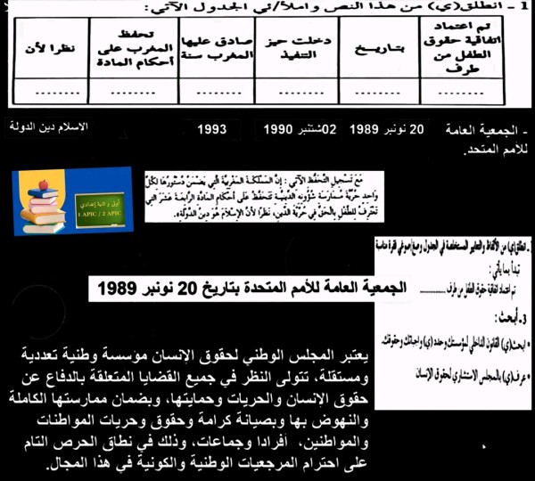 تحضير نص أيها الطفل العزيز سنة أولى اعدادي كتاب الرائد في اللغة العربية ص 64 _65