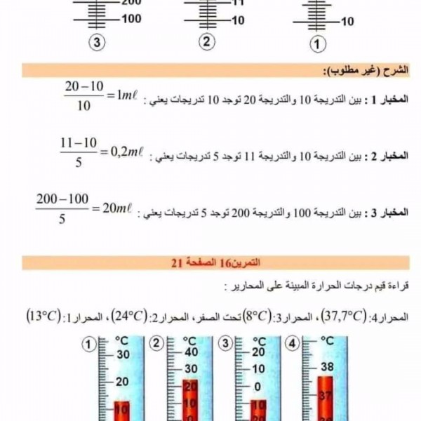 حل تمرين 16 ص 21 فيزياء 1 متوسط